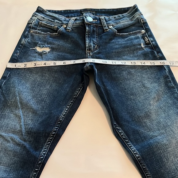 Silver Jeans Suki Skinny Crop Mid Rise Size 25 - Picture 5 of 16
